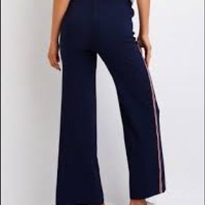 Charlotte Russe”L”Varsity sidestripe Palazzo pants